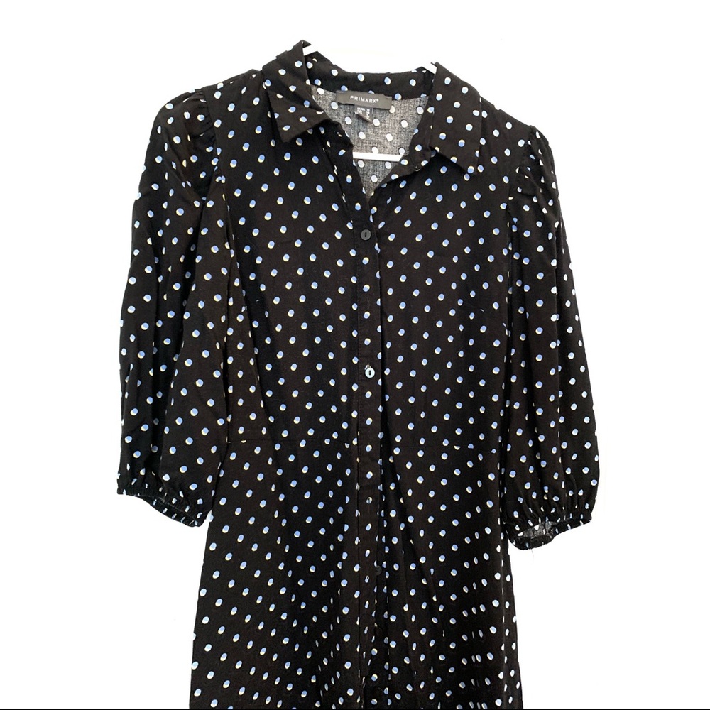 Polka Dot Collar Dress